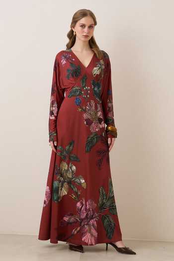 RANNA GILL Scout V Neck Maxi Dress