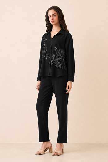 RANNA GILL Avni Embroidered Shirt & Pant Set