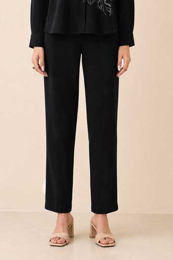 Buy RANNA GILL Black Polyester Collared Neck Avni Embroidered Shirt And Pant Set Online at Aza Fashions Buy_RANNA GILL_Black Polyester Collared Neck Avni Embroidered Shirt And Pant Set _Online_at_Aza_Fashions