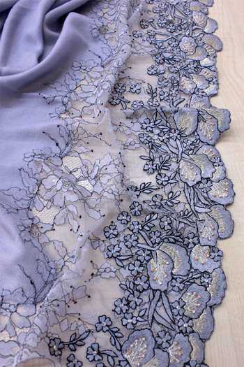 Buy Mauli Cashmere Blue Dainty Petals Embroidered Stole Online at Aza Fashions Buy_Mauli Cashmere_Blue Dainty Petals Embroidered Stole _Online_at_Aza_Fashions