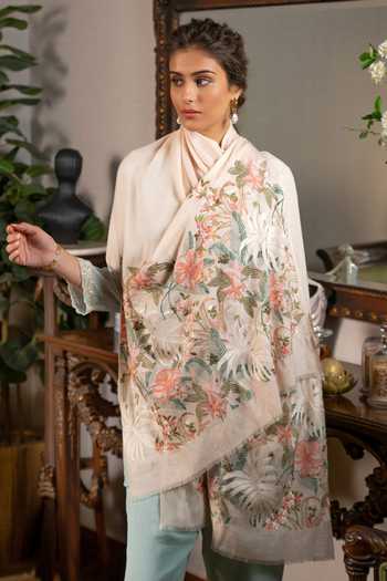 Mauli Cashmere Jungle Dream Embroidered Stole 