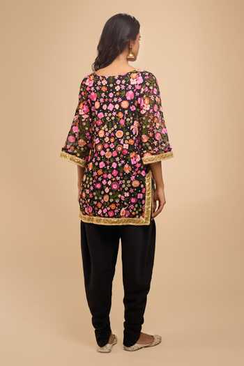 Samyukta Singhania Embroidered Kurta & Dhoti Pant Set 