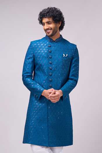 Arihant Rai Sinha Sequin Work Sherwani & Pant Set 