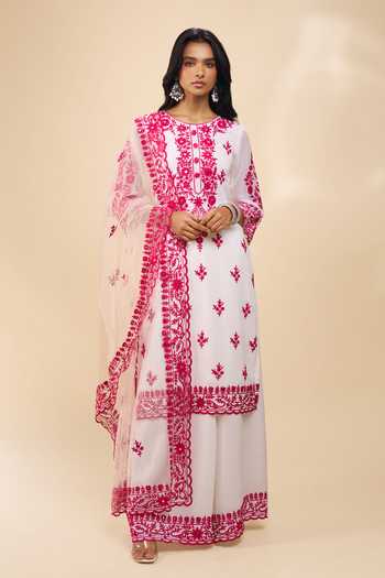 Samyukta Singhania Embroidered Georgette Kurta Set