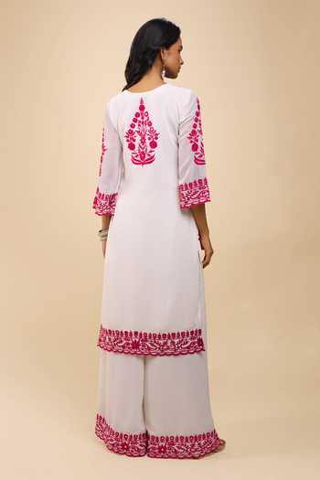 Samyukta Singhania Embroidered Georgette Kurta Set