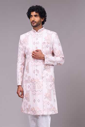 Arihant Rai Sinha Mandarin Collar Sherwani & Pant Set 