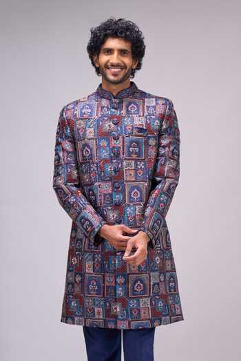 Arihant Rai Sinha Printed Sherwani & Pant Set 