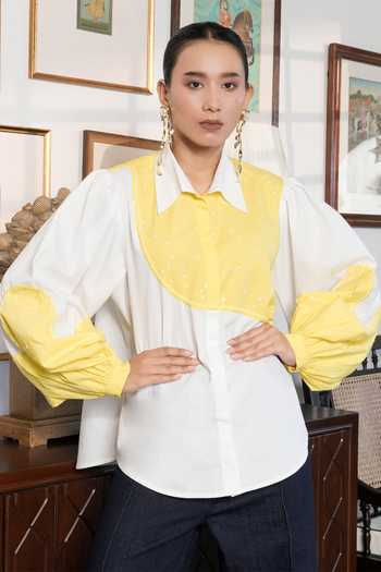 BAHAARA BY DIVYA NARULA Iris Curved Panel Shirt 