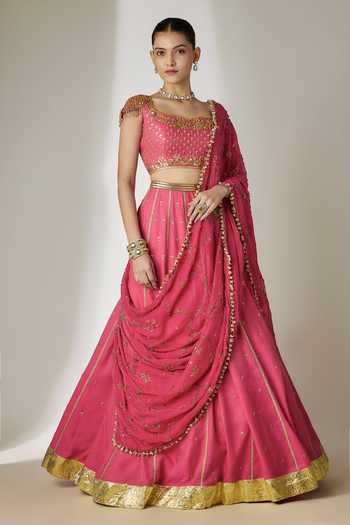 Essay By Sumedha Agrawal Hand Embroidered Lehenga Set 