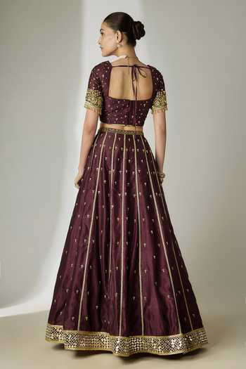 Essay By Sumedha Agrawal Silk Chanderi Lehenga Set 