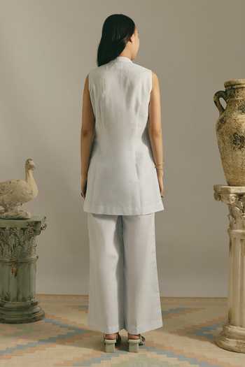 Shimona Powder Blue Top & Pant Set 