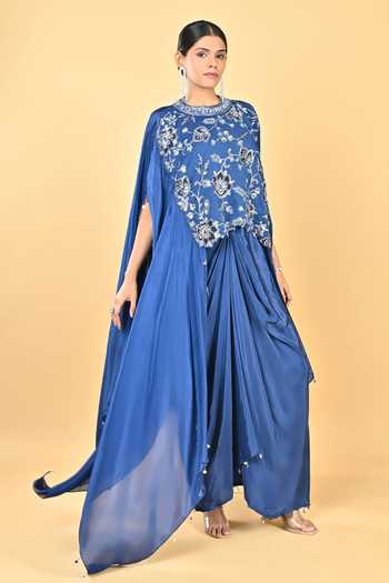 KEITH GOMES Glass Silk Organza Skirt Set 