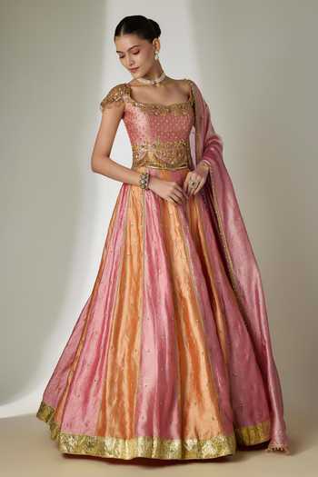 Essay By Sumedha Agrawal Hand Embroidered Lehenga Set 