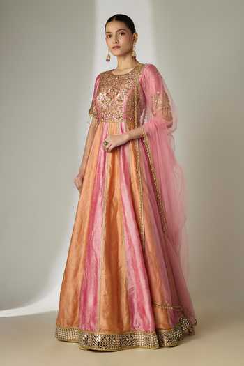 Essay By Sumedha Agrawal Hand Embroidered Anarkali Set 