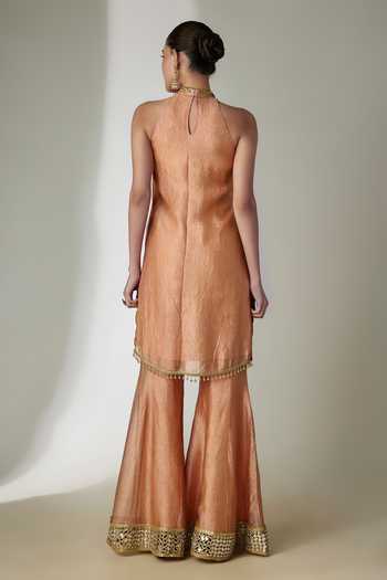Essay By Sumedha Agrawal Embroidered Kurta Sharara Set 