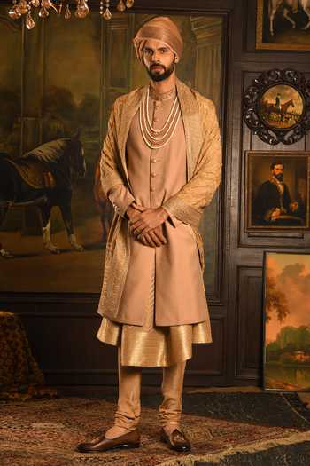 Punit Arora Zardozi Embroidered Sherwani & Kurta Set 