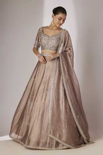 Essay By Sumedha Agrawal Embroidered Lehenga Blouse Set 