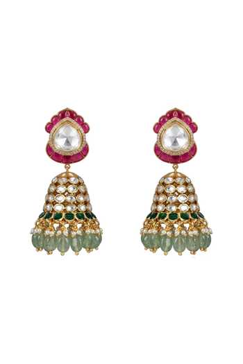 Joules by Radhika Neina Embellished Jhumka Earrings