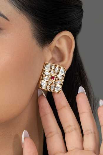 Joules by Radhika Aarvya Embellished Stud Earrings 