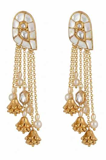 Joules by Radhika Meher Chain Tassel Earrings 