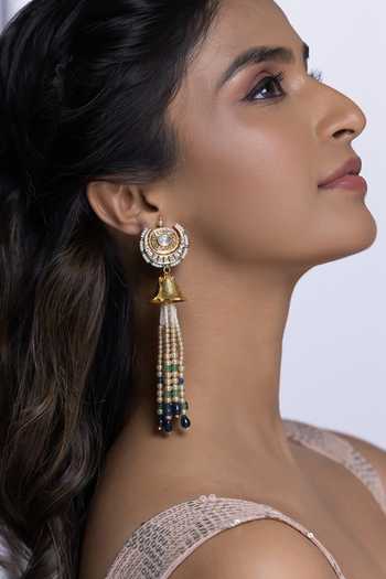Joules by Radhika Trisha Long Tassel Earrings
