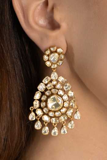 Joules by Radhika Gold Plated Himadri Embellished Earrings Online at Aza Fashions Joules by Radhika_Gold Plated Himadri Embellished Earrings _Online_at_Aza_Fashions