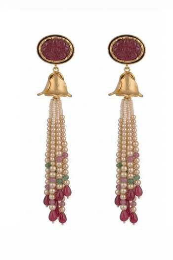 Joules by Radhika Anaya Long Tassel Earrings