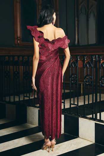 Supria Munjal Ruffle Cascade Dress 