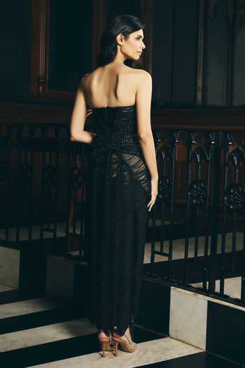 Supria Munjal Macrame Cascade Dress 