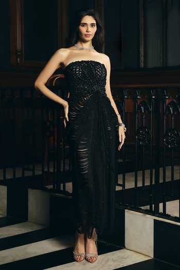 Supria Munjal Macrame Cascade Dress 