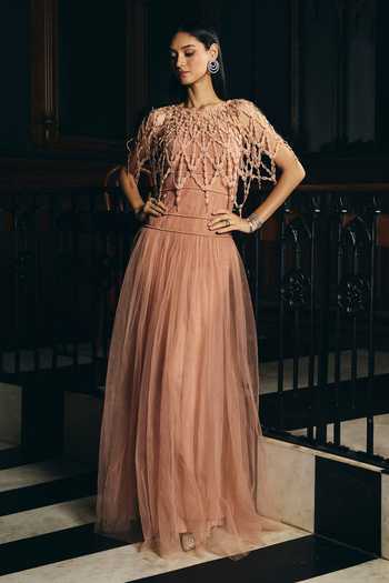 Supria Munjal One Shoulder Gown 