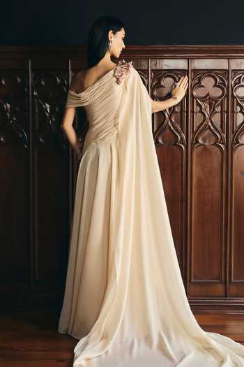 Supria Munjal Couture Petal Applique Work Gown 