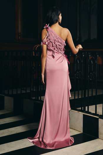 Supria Munjal Applique Work Draped Gown 