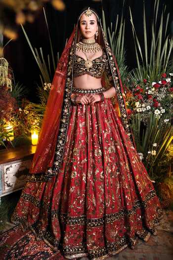Amaltas Couture Sequin Work Bridal Lehenga Set 
