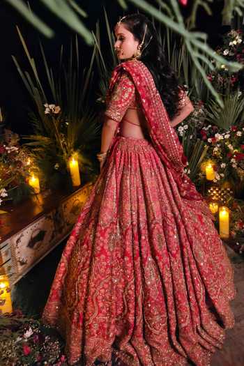 Amaltas Couture Bridal Embroidered Lehenga Set 