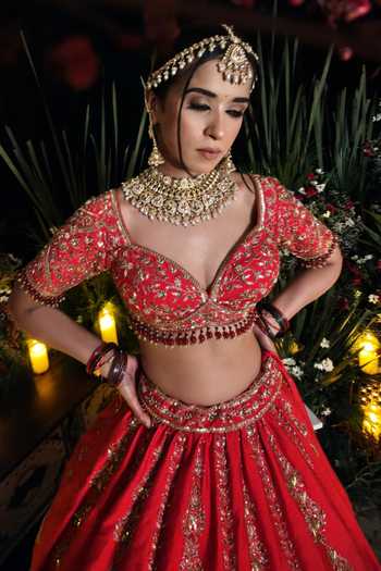 Buy Amaltas Couture Red Silk, Organza, Net Sweetheart Neck Aari Embroidered Bridal Lehenga Set Online at Aza Fashions Buy_Amaltas Couture_Red Silk, Organza, Net Sweetheart Neck Aari Embroidered Bridal Lehenga Set _Online_at_Aza_Fashions