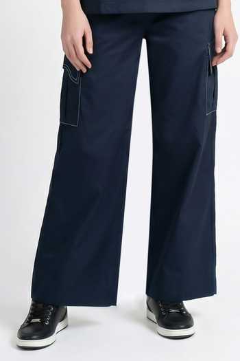 Buy Escape By Aishwarya Blue Cotton Satin Collared Neck, Button-down Sporty Pipen Top And Pant Co-ord Set Online at Aza Fashions Buy_Escape By Aishwarya_Blue Cotton Satin Collared Neck, Button-down Sporty Pipen Top And Pant Co-ord Set _Online_at_Aza_Fashions