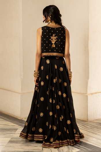 Nimbu Mirchi Alia Embroidered Jacket Lehenga Set 