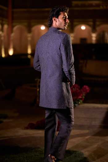 Seema Gujral Abstract Embroidered Sherwani Set 