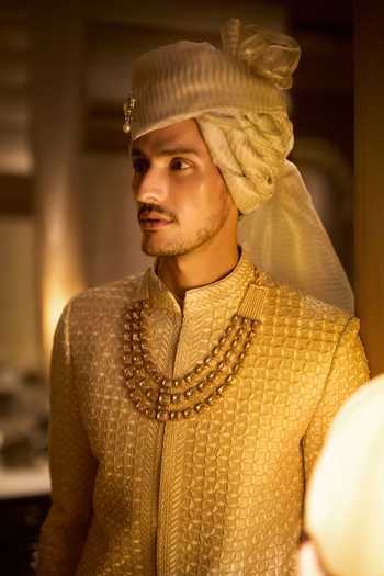 Buy Seema Gujral Ivory Silk Embroidered Sherwani Set Online at Aza Fashions Buy_Seema Gujral_Ivory Silk Embroidered Sherwani Set _Online_at_Aza_Fashions