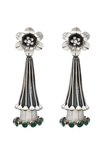Sangeeta Boochra Regal Floral Motif Earrings