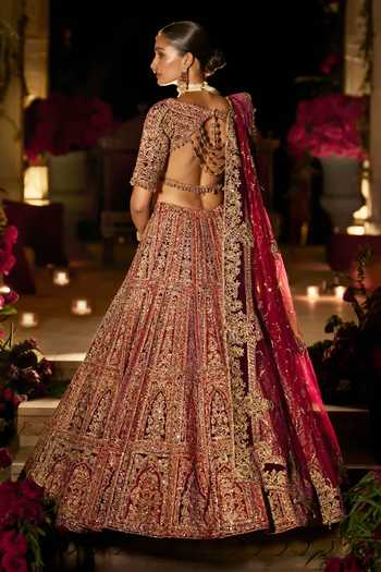 Seema Gujral Zardozi Work Bridal Lehenga Set 