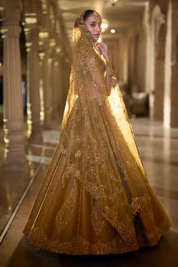Seema Gujral Paisley Embroidered Lehenga Set 