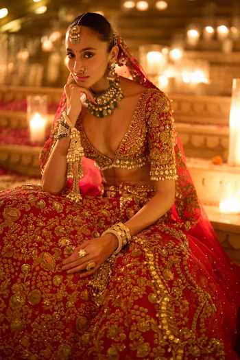 Seema Gujral Pearl Embellished Pair of Kaleeras 
