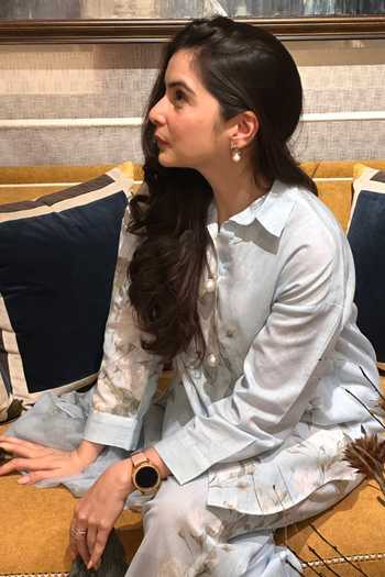 Rainas Grey Cotton, Linen Collared Neck The Walled Garden Floral Print Pant Set Online at Aza Fashions Rainas_Grey Cotton, Linen Collared Neck The Walled Garden Floral Print Pant Set _Online_at_Aza_Fashions