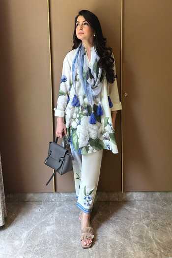 Rainas The Peacock Room Bloom Print Kurta Set 