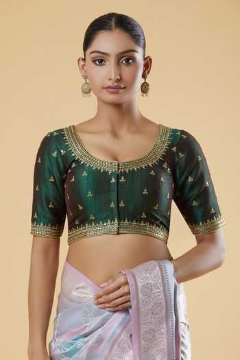 Samyukta Singhania Zari Embroidered Blouse 