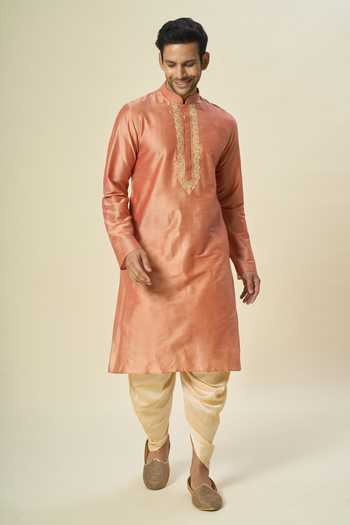 Arihant Rai Sinha Floral Embroidered Kurta & Patiala Pant Set 