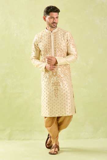 Arihant Rai Sinha Floral Dori Embroidered Kurta Set 