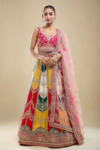 Samyukta Singhania Paisley Embroidered Lehenga Set 